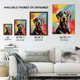 thumbnail image 3 of Doberman Dog Lover Gift Pet Portrait Abstract Pop Art Artwork Painting Art Print Framed Poster Wall Decor 12x16 inch, 3 of 5