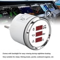 thumbnail image 6 of NFTIGB 52mm Digital Tachometer Oil Pressure Water Temp Gauge 3 in 1 LED Display for Boat Yacht RV Truck Motorcycle White Dial Silver Bezel 810-00321, 6 of 9