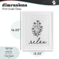 thumbnail image 4 of Stupell Industries Modern Bathroom Herb Relax White Framed Print Under Glass, 13 x 16, by Lettered and Lined, 4 of 8