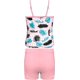thumbnail image 2 of Niñas Traje de baño con Estampado Floral UPF 50+ Guardia de Rash Bañador de Dos Piezas Rosado Impresión 12 Rosado Impresión 12 Xishao ropa, 2 of 2
