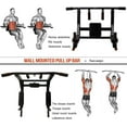 thumbnail image 5 of Multi-functional Wall Mounted Pull Up Bar Heavy Duty Chin Up Bar for Home Gym Indoor Upper Body Workout, Power Tower Set Training Equipment Fitness Dip Stand Supports to 440 Lbs, 5 of 7