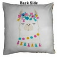 thumbnail image 2 of PKQWTM Llama Cute N Elements Reversible Mermaid Cushion Cover Home Decor Sequin Pillow Case Size 16x16 inches, 2 of 2