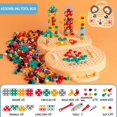 thumbnail image 2 of Creative Electric Drill Bits Puzzle Toy Assembly Kids Tool Box Birthday Gift Diy Puzzle Assembly Kit, 2 of 6