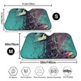 thumbnail image 3 of Kdxio Cartoon Art Skull Print Windshield Sun Shade,UV Rays and Sun Heat Protection,Sunshade for Car Windshield,Car Shade Front Windshield - Medium, 3 of 5