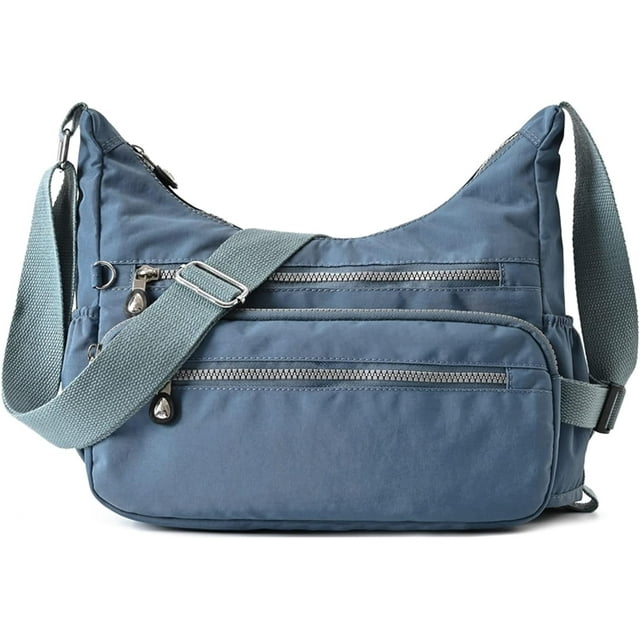 Sac Bandoulière Sac à Main Tissu Nylon Multi-Poches Cabas Dames Messager Sac à Main