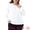 White, variant on DARING DIVA Women's Plus Crew Neck Pleated Blouse 1X Burgundy