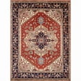 thumbnail image 2 of Pasargad Home Serapi 9' x 9' Hand-Knotted Wool Rust/Navy Square Rug - All Ages, Indoors, 2 of 4