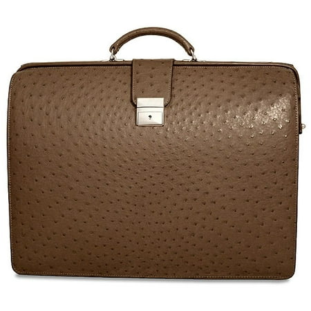 Jack Georges Genuine Ostrich Classic Leather Briefbag in