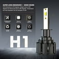 thumbnail image 2 of 9005 H1 LED Headlight Bulbs High Low Beam Super Bright White 6000K Plug&Play Pack of 4, 2 of 14