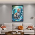thumbnail image 2 of Hilo Algodón Bordado Punto Cruz Impreso Tigre en La Piscina 11CT 40x60cm, 2 of 9