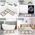 thumbnail image 4 of 2-Piece Kitchen Rugs Set Non-Slip Mats Carpet Floor for Kitchen, Bathroom (19.7"x27.6" & 19.7"x47.2") Reindeer with Scarf Pattern, 4 of 7