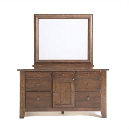 Broyhill Attic Heirlooms Dresser And Mirror In Oak