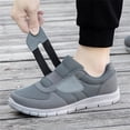 thumbnail image 4 of YOURDIARY Men's Walking Shoes Extra Wide Width Hook & Loop Elderly Shoes with Adjustable Strap Lightweight Breathable Easy On/Off, 4 of 9