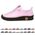 thumbnail image 2 of XIMIN Women Leather Soft Bottom Beef Tendon Loafers Slip-on Orthopedic Shoes Walking Arch Support Sneakers Low Top Lightweight Breathable Running Shoes Comfortable Sneakers, 2 of 8
