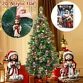 thumbnail image 4 of 2D Acrylic Ornament Set Christmas Countdown Calendar Double Sided Printed Holiday Decor for Tree Decorating Kids Favorite Toy Indoor Outdoor Use, 4 of 8
