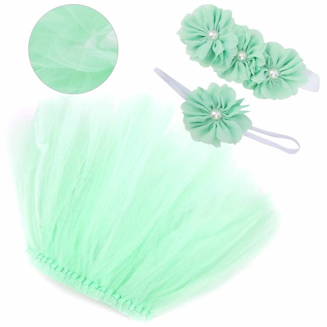 Falda para niñas, falda para recién nacidos, diadema, falda envolvente para recién nacidos, falda para fotografía de recién nacidos diseñada para precisión