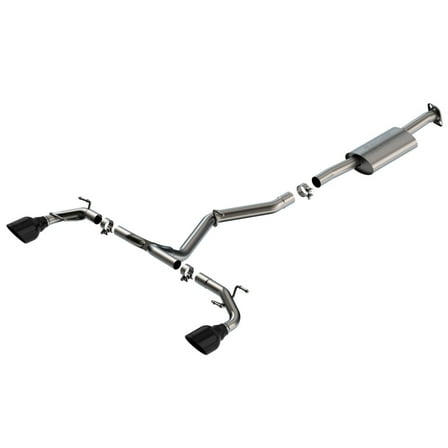 Borla S-Type Cat-Back Exhaust System for 2022-2025 Subaru BRZ and Toyota GR86 with Black Chrome Tips