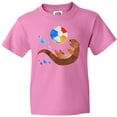 thumbnail image 3 of Inktastic Cute Otter and Beachball Youth T-Shirt, 3 of 5