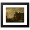 thumbnail image 2 of Johann Christoph von Bemmel 24x20 Black Modern Framed Museum Art Print Titled - Romantic Landscape with a Shepherd, 2 of 5