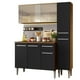 thumbnail image 1 of Cocina Integral Madesa Emilly Force 137cm Marrón/Negro, 1 of 9