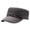 A-Grey302, variant on Mens Field Cap Plain Flat Top Comfort Cotton Vintage Adjustable Back Strap Hiking Fishing Travel Outdoor Sun Hat