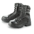HQ ISSUE Men's Waterproof Classic 8" Side Zip Black Tactical Boots