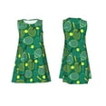 thumbnail image 7 of Daiia Tennis Rackets and Balls Print Women's Dresses 2025 Trendy Short sleeve Dresses Casual Baggy Flowy Maxi Sun Dresses, 7 of 7