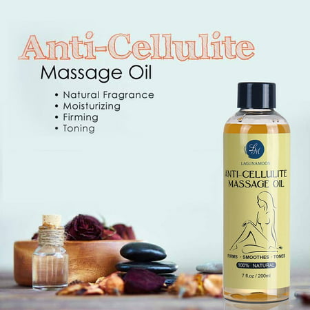 Aromatherapy Anti Cellulite Massage Gift Oil 100% Natural Organic Sensual Body Massage Oil For Aromatherapy Relaxing 7 fl.oz/200ml With Great (Best Anti Cellulite Massage Oil)