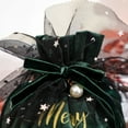thumbnail image 4 of Coofit Christmas Drawstring Gift Bag Lint Fake Pearl Candy Bag Drawstring Treat Bag, 4 of 10