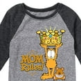 thumbnail image 3 of Garfield - Mother's Day - Mom Rules - Toddler & Youth Raglan Graphic T-Shirt, 3 of 5