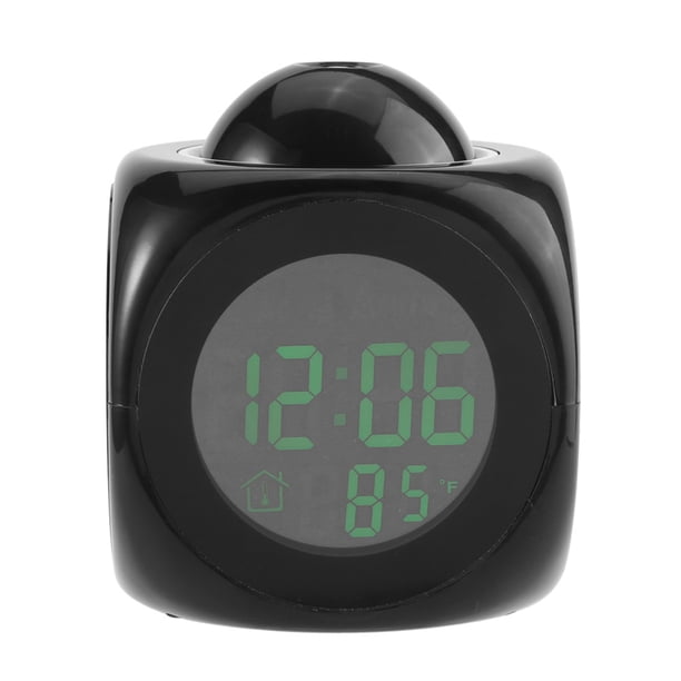REJESSPERTADOR DIGITAL LCD CON Proyección de Pared, Relaj LEJ Con Pantalla de Temperatura y Voz Parlante Para Estudio, Hábitacia, Descritorio