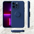 thumbnail image 5 of Allytechgroup for iPhone 15 360° Ring Holder Bracket Case, Soft TPU Silicone Non-Slip Shockproof Slim Fit Matte Cover Case Support Magnetic Car Mount for iPhone 15 - Purple, 5 of 8