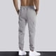 thumbnail image 4 of Pantalones largos para hombre, lisos, informales, con cintura elástica y bolsillos, deportivos, 4 of 8