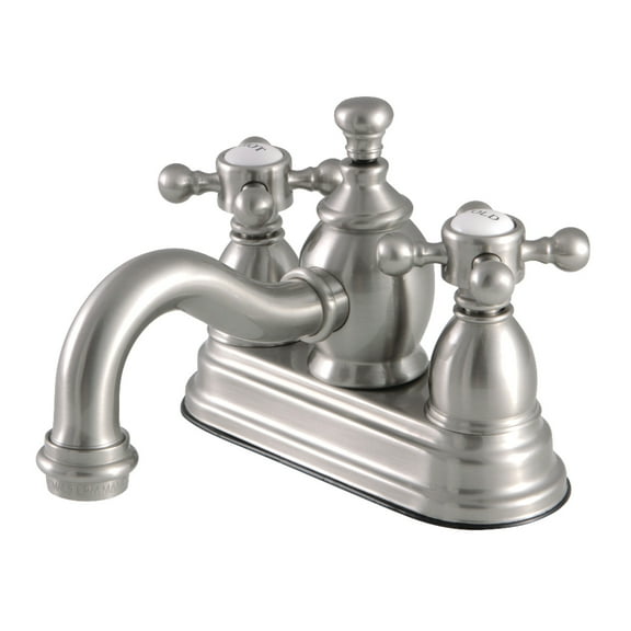 Kingston Brass KS7108BX 4 in. Centerset Bathroom Faucet, Brushed Nickel