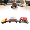 thumbnail image 1 of Wooden  Set, Wooden Railway Set Safe  for Boys Girls, 1 of 7