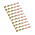thumbnail image 1 of Tornillos de muebles M8x100mm con socket hexagonal, fijaciones galvanizadas, tornillos de media rosca de acero al carbono, 10 Pcs, 1 of 4