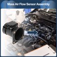 thumbnail image 3 of Unique Bargains Mass Air Flow Sensor Assembly No.F72F12B579AA MAF Air Flow Sensor for Ford Windstar ‌1998 Plastic Metal 1 Pc, 3 of 6