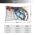 thumbnail image 2 of Fotbe Colorful Floral Jellyfish Funda de Almohada Decorativa Estilo Occidental, Lujo en Algodón, Fundas para Almohadas King, Cojín Estampado para Decoración del Hogar-20"x30", 2 of 6