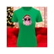 thumbnail image 1 of Playera Blusa Con Estampado De Santa Fashion Con Lentes Y Chicle Ropa De Mujer Color Verde Talla Grande Marca Emil SaEs, 1 of 4