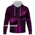 thumbnail image 1 of Sudadera con capucha y cremallera para hombre y mujer, con estampado 3D de móvil, estilo Harajuku, para ordenador, 1 of 6