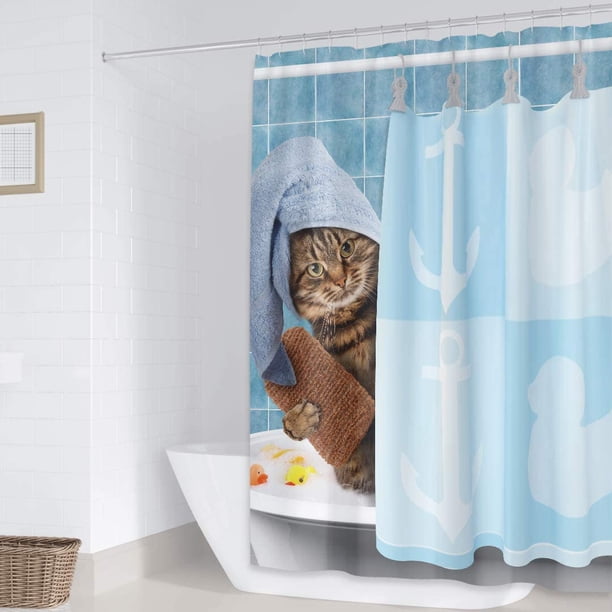 Cortina De Ducha Con Diseño De Pájaros Tropicales, Hojas Verdes De Loro, Antimoho, Impermeable, Lavable, Con 12 Ganchos | Leroy Merlin