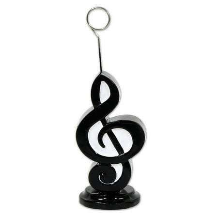 Pack Of 6 Black Musical Note Photo Or Balloon Holder Party