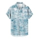 thumbnail image 5 of Men's Summer New Loose Print Short Sleeve Shirt Cardigan Beach Shirt 2XL, 5 of 5