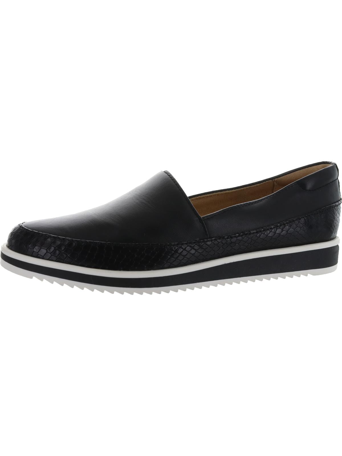 Naturalizer Women's Bonnie Slip-ons Loafer 7 Wide Black Suede for sale online 