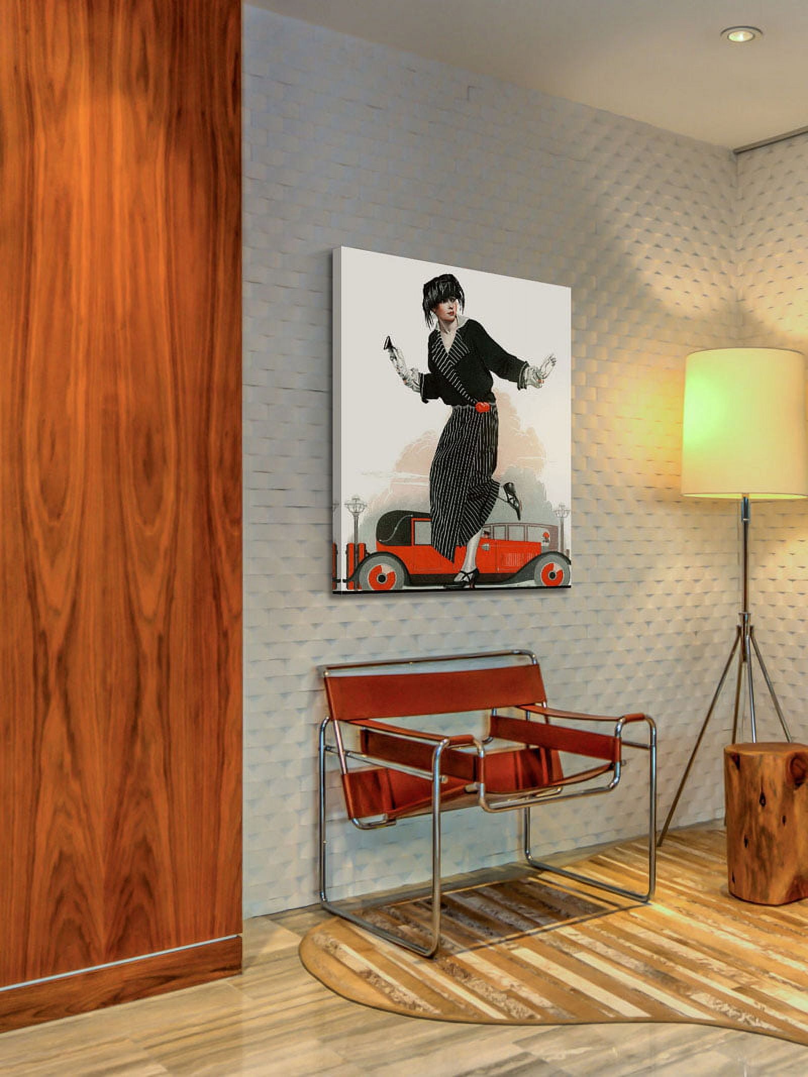 Marmont Hill "Flapper and Roadster" by Coles Phillips Painting Print on Canvas