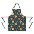 thumbnail image 2 of Pioneer Flower Floral Print Pattern Apron for Women and Men, Cotton Linen Waterproof with Pockets, Adjustable, 33x27 Inch for Kitchen, Gardening, BBQ, Salon, 2 of 6
