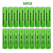 MDHAND 16 x 1.5V AAA Alkaline Rechargeable Batteries 3000mAh Suitable for Use in Solar Lights and General Purpose Household Equipment.