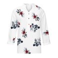thumbnail image 4 of Camisas Para Mujer Moda Con Cuello en V Cuello Alto Manga Larga Blusa Informal Tops Camisa Odeerbi ODB127191, 4 of 5