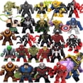 thumbnail image 2 of Bloques de construcción Marvel Figuras de transformación Big Goblin Spiderman Iron Man Venom Capitán Hawk Deadpool Technic Armor Juguetes de regalo, 2 of 5
