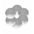 thumbnail image 7 of 13 Inch Round Placemats Set of 6, Grey Christmas Non Slip Heat Insulation PP Table Mats, Vintage Farmhouse Pine Tree Snowflakes Washable Place Mats for Kitchen Dining Party Table Decor, 7 of 7